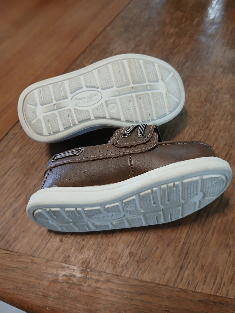 Brown Boys Slip-On Boat Shoes Loafers